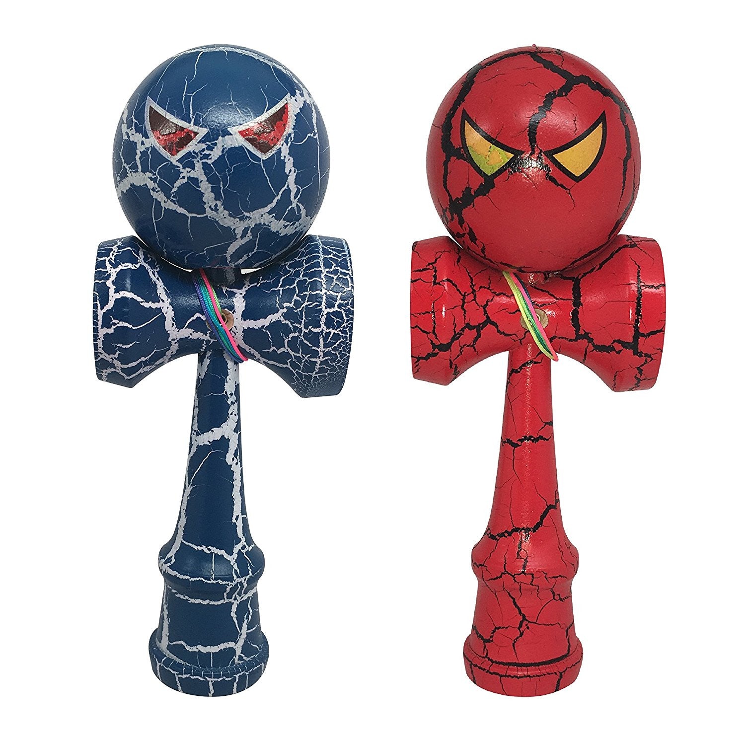 Full Size Red and Black Spider Man Kendamas