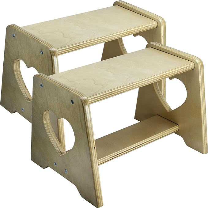 Wooden Step Stool- 2Pack