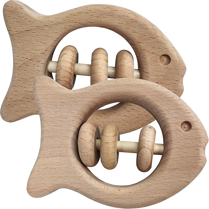 Wooden Fish Baby Toy/Teether