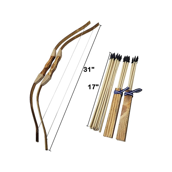 Wooden Toy Bow and Arrow 2-Pack